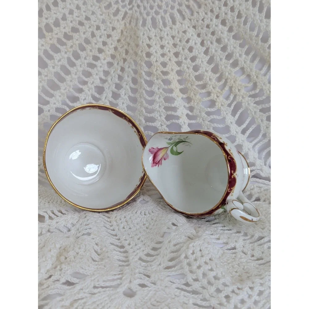 Bell China Narcissus Creamer Sugar Bowl Set Fine Bone China Made in England